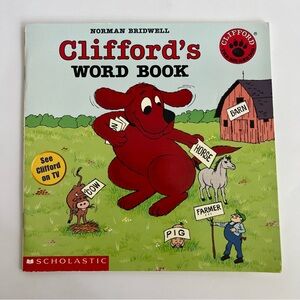 Norman Bridwell Clifford’s Word Book paperback children’s reading learning book